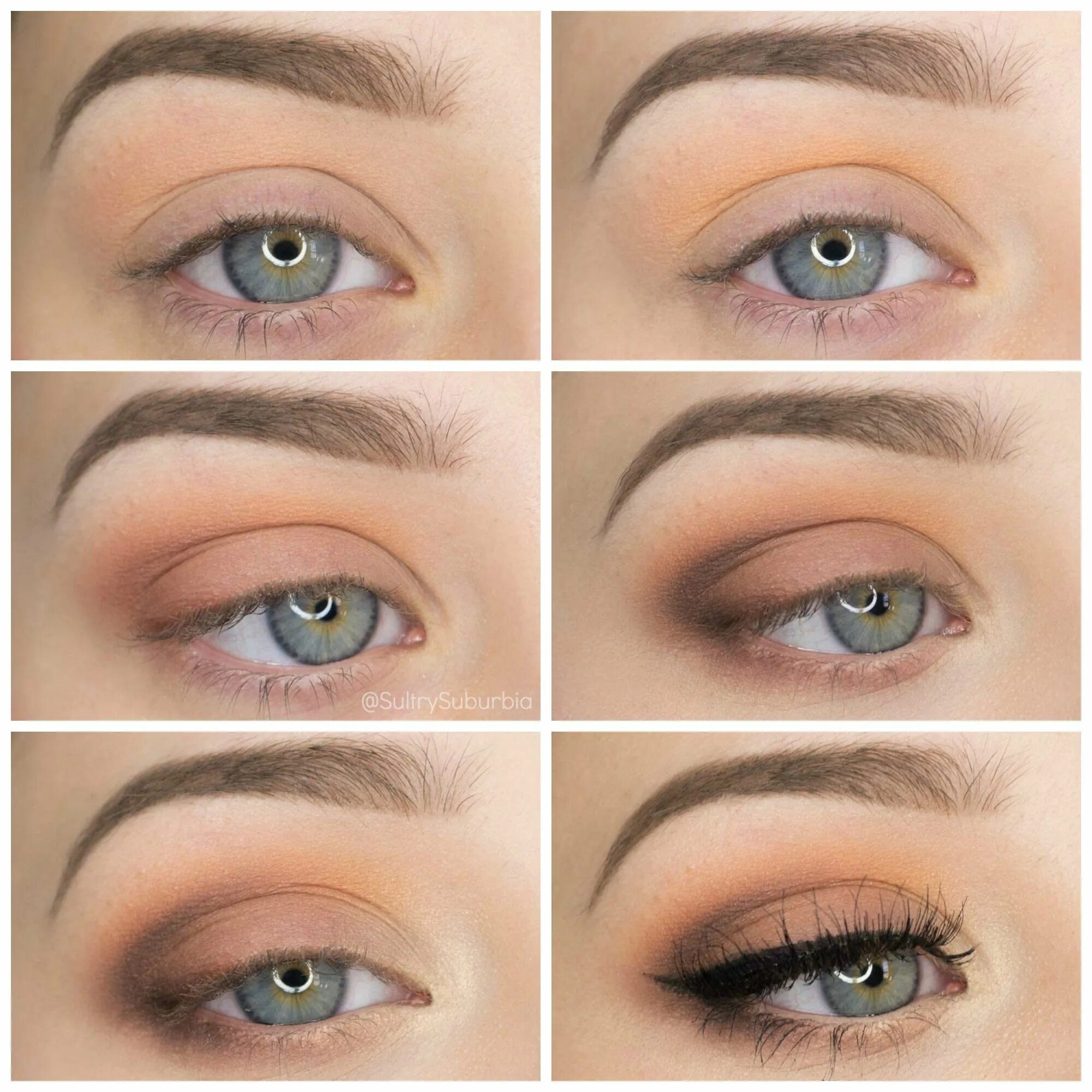 Макияж глаз повседневный пошаговое Fall inspired step-by-step eyeshadow tutorial using several of my Makeup Geek ey