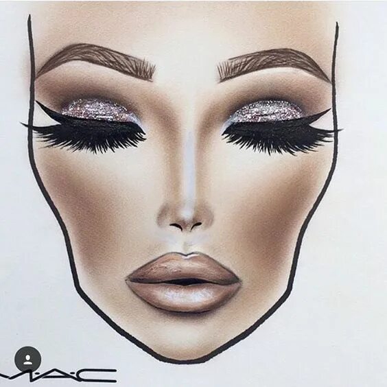 Макияж глаз рисуем Pin by Kakarina on Beauty Makeup face charts, Face chart, Makeup drawing