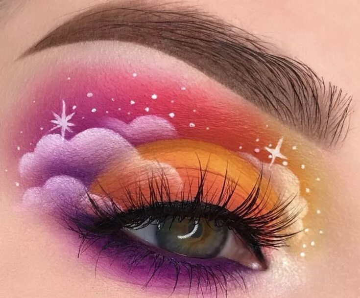 Макияж глаз рисуем Pin by Jessie McLeod on Makeup-Artistic Creative eye makeup, Eye makeup art, Eye