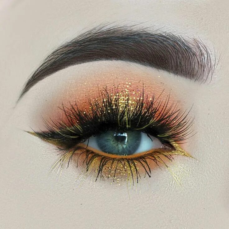 Макияж глаз рисуем ☀ Here is my sunshine inspired makeup! MUA @beautybypaisley Makeup drawing, Eye 