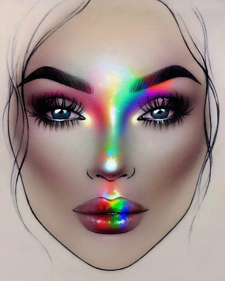 Макияж глаз рисуем IMG_4411-14-02-18-03-56.JPG Makeup charts, Face chart, Makeup drawing