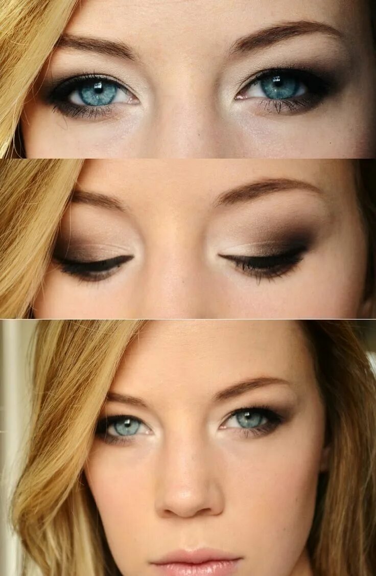 Макияж глаз с опущенным веком Eye Shadow Styles Smokey eye makeup, Skin makeup, Eye makeup