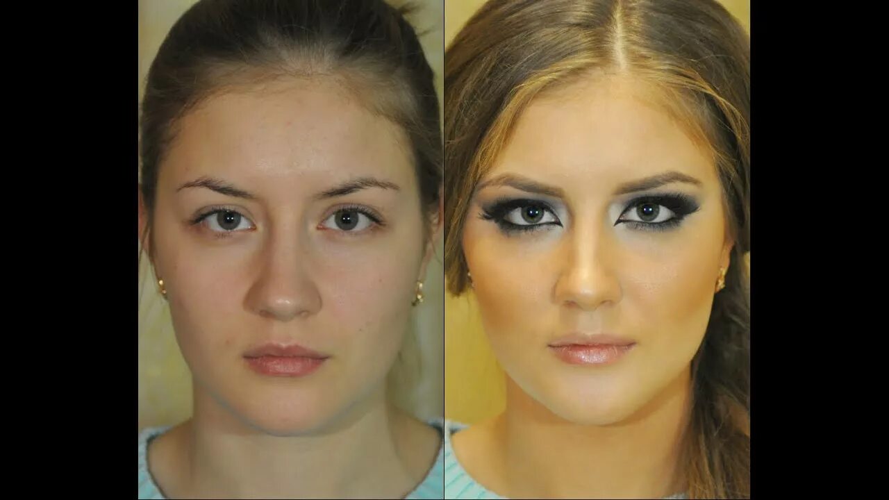 Макияж глаз с опущенным веком Яркий Вечерний Макияж видеоурок/ Evening makeup tutorial - YouTube