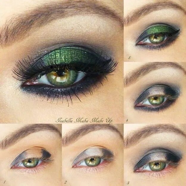 Макияж глаз с зелеными тенями пошагово Green eyes are the rarest and we&#39;ve got some perfect makeup tutorials for gr