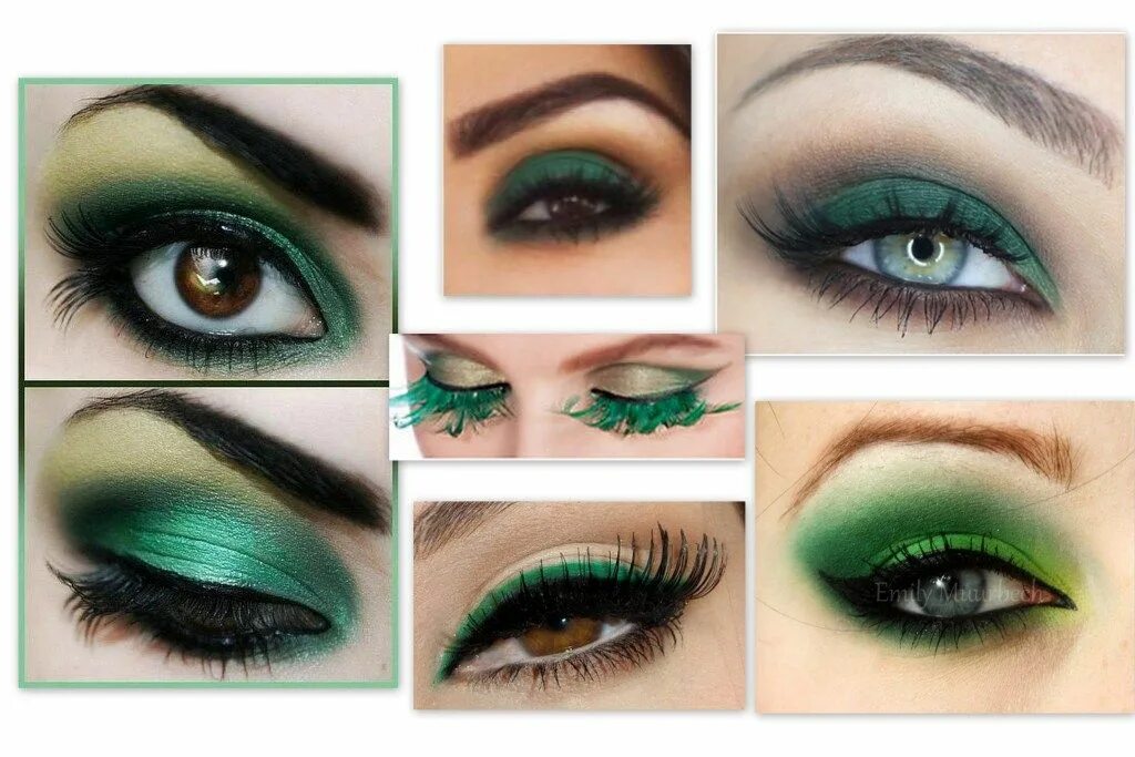 Макияж глаз с зелеными тенями пошагово emerald green eye makeup Green makeup, Dramatic eye makeup, Eye makeup