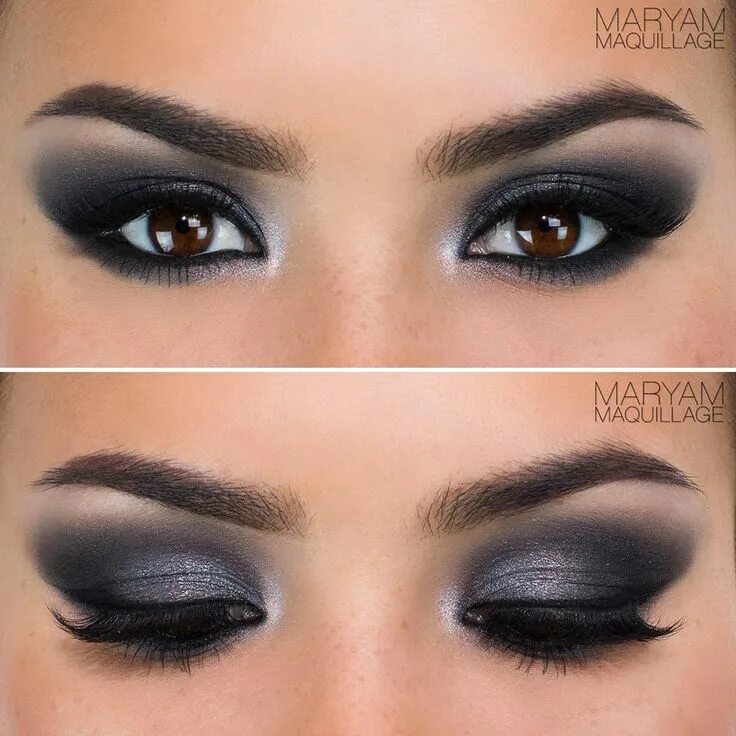 Макияж глаз смоки Smokey eye makeup, Smokey eye tutorial, Night makeup