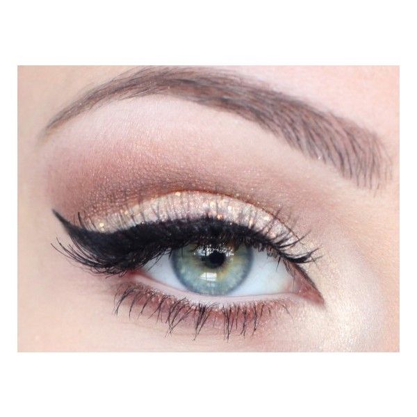 Макияж глаз стрелки фото Glitter chic found on Polyvore New years eve makeup, Makeup tumblr, Eye makeup