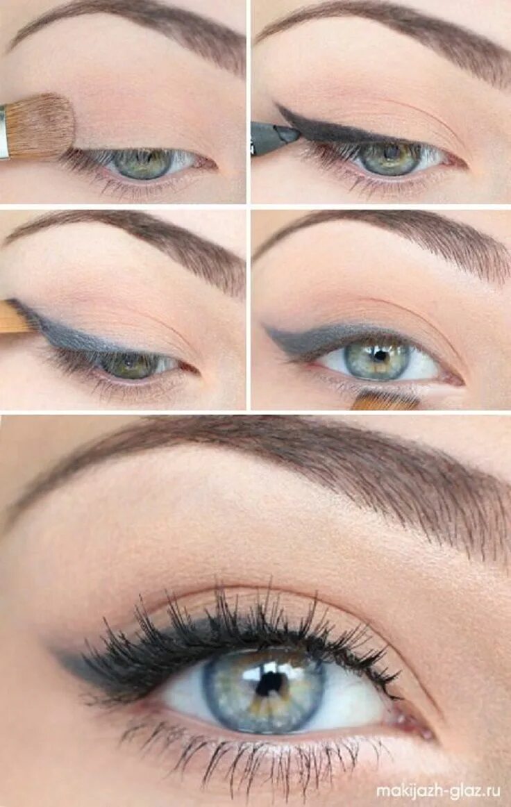 Макияж глаз стрелки пошаговое Top 10 Smudged Eyeliner Makeup Tutorials Eye makeup, Makeup tutorial eyeliner, E