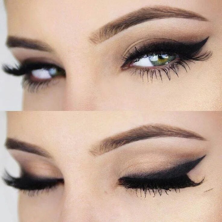 Макияж глаз стрелки видео Ideas de maquillaje con sombras de tonos claros... Inspírate... Bedroom eyes, We