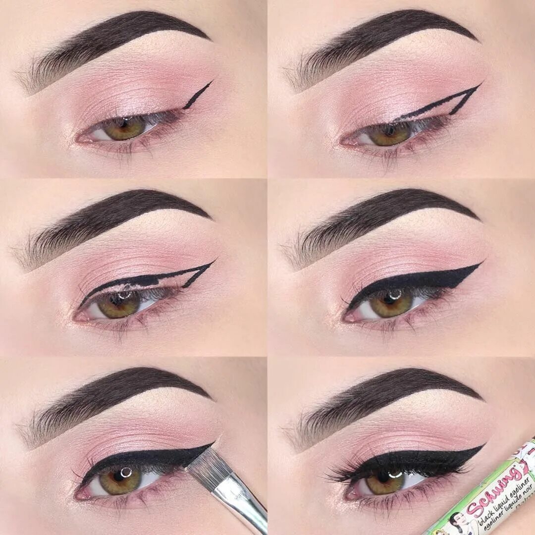 Макияж глаз стрелки видео Winged liner pictorial Makeup gift, Makeup, Eyeliner