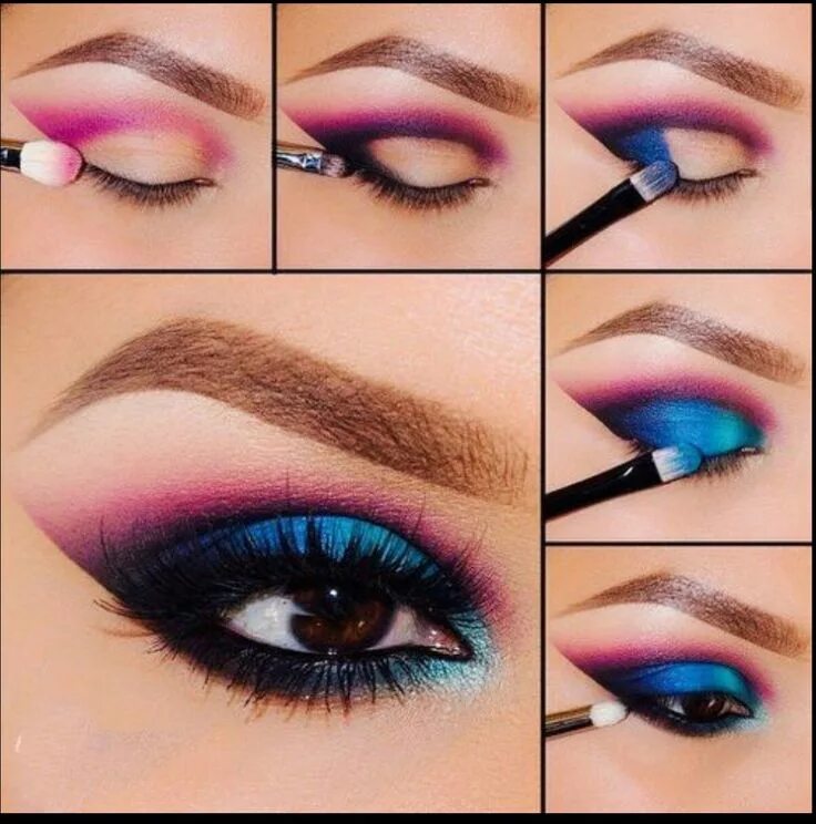 Макияж глаз своими руками Pin by Maria Victoria Enriquez on Cosmetology Smokey eye makeup, Eye makeup tuto