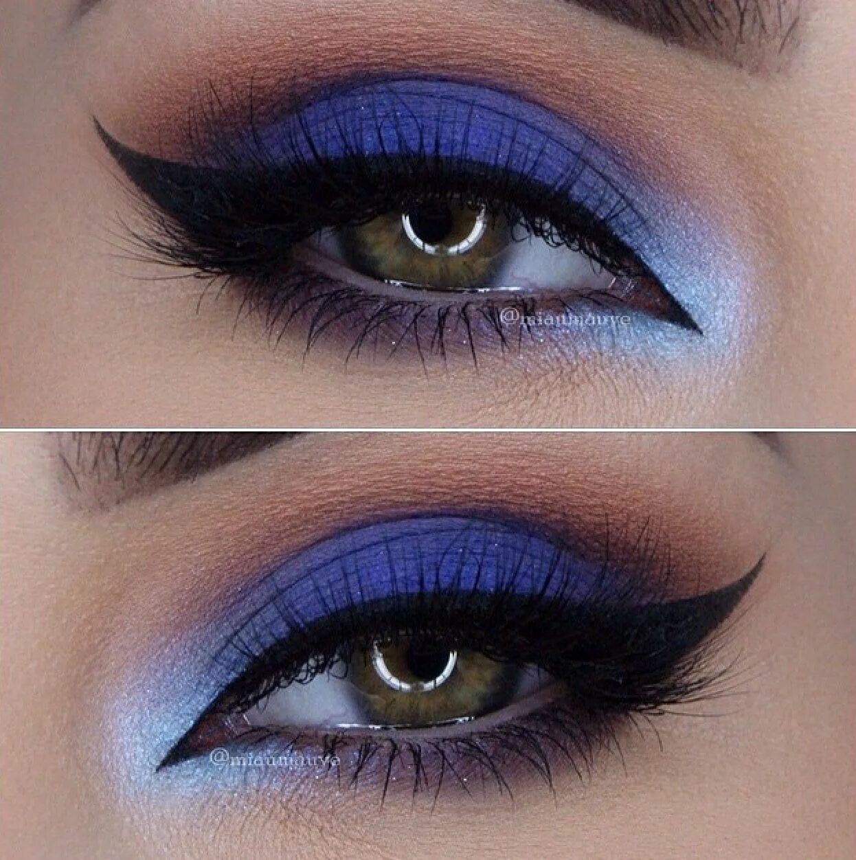Макияж глаз цвет синий Pin en Makeup Inspiration Maquillaje de ojos sombra azul, Maquillaje ojos azules