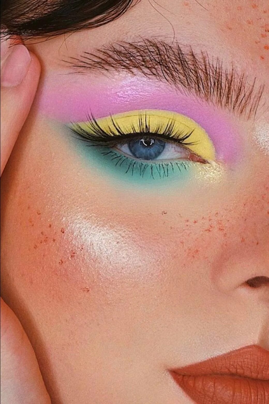 Макияж глаз цветные тени Colored makeup!! Eye makeup pictures, Colorful eye makeup, Eye makeup art