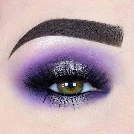 Макияж глаз цветные тени Ultra Violet Pantone 2018 - el color que debe invadir tu maquillaje - Vorana Blo