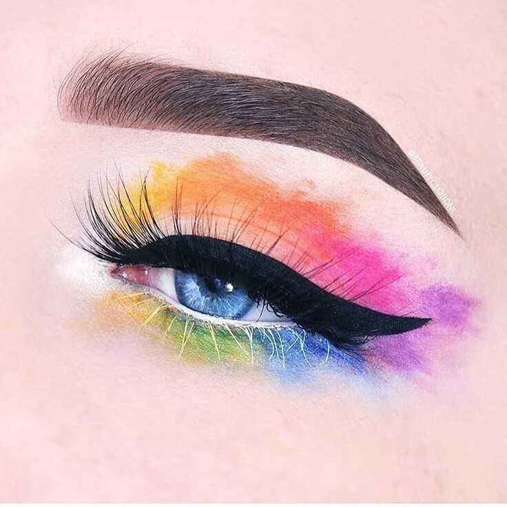 Макияж глаз цветными карандашами 768 Likes, 9 Comments - 100DaysOfMakeup (@100daysofmakeupchallenge) on Instagram