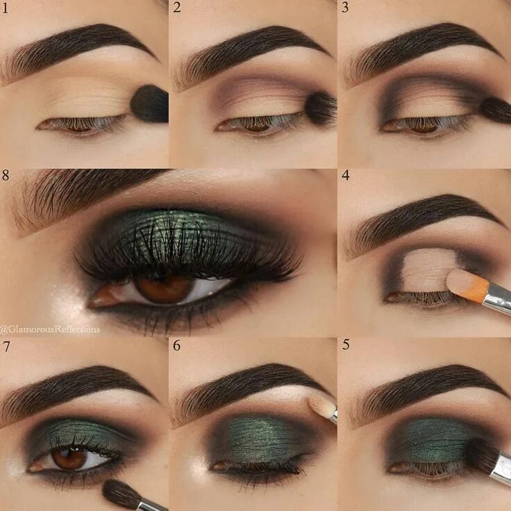 Макияж глаз темный поэтапно 36 Eyeshadow Designs For New Beginner How To Apply Eyeshadow Matte eye makeup, E
