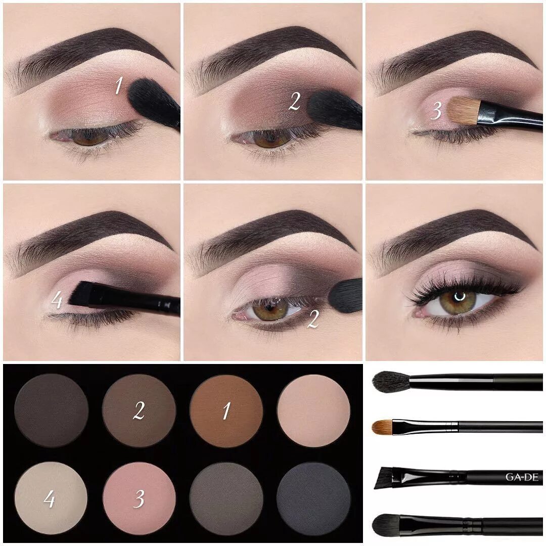 Макияж глаз тени фото пошагово Beautiful Eye Makeup Tutorials from @sylvesterdani - EYE Makeup Tutorial trucco 