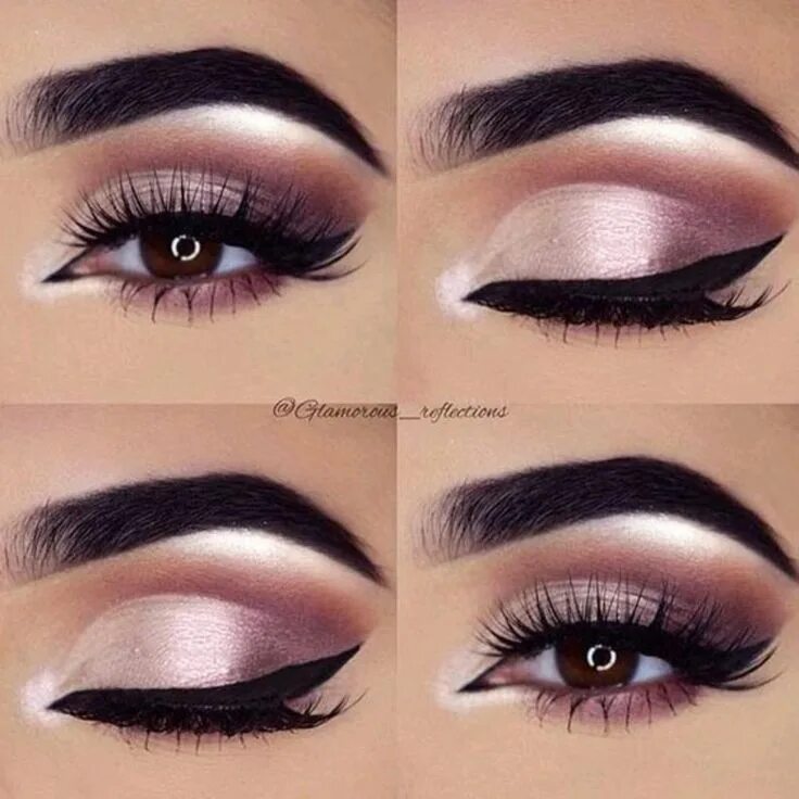 Макияж глаз тенями и подводкой Pin by Cosmic Moon on Hair and Makeup Christmas eye makeup, Pink eye makeup, Eye