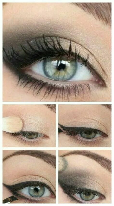 Макияж глаз тенями и подводкой Pin on face Makeup tutorial eyeliner, Eye makeup, Eye makeup tutorial