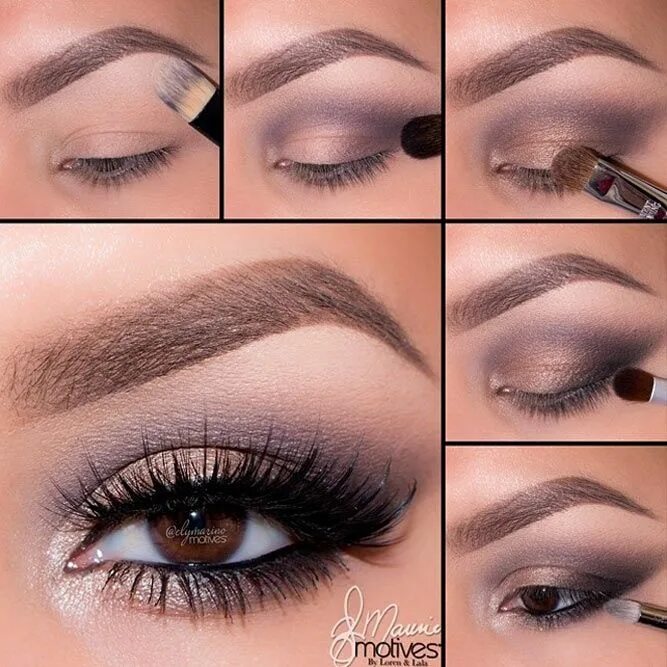Макияж глаз тенями пошагово 72 Ways Of Applying Eyeshadow For Brown Eyes Smokey eye makeup, Eye makeup, Eye 