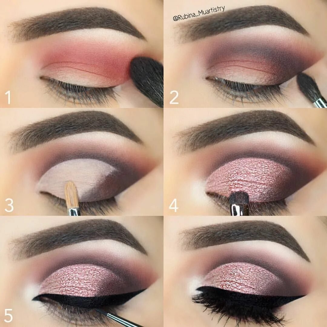 Макияж глаз тенями пошагово 26 Easy Step by Step Makeup Tutorials for Beginners - Pretty Designs Simple eye 