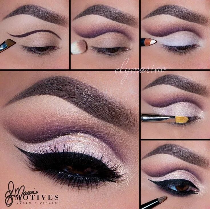 Макияж глаз уроки для начинающих Alluring Paper Doll Angel Cut Crease Tutorial Eye makeup tutorial, Eye makeup st
