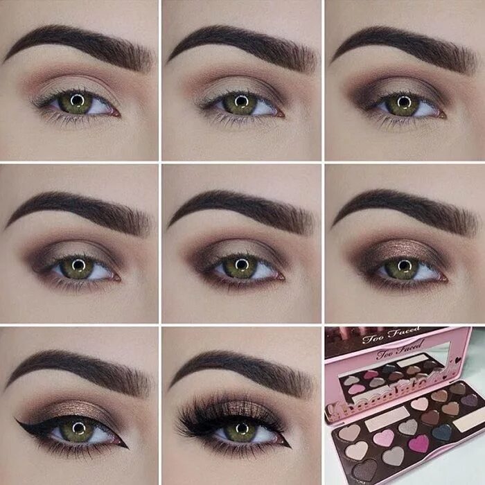 Макияж глаз увеличить зрительно контуринг глаз Smokey cat eye makeup, Cat eye makeup, Eye makeup steps
