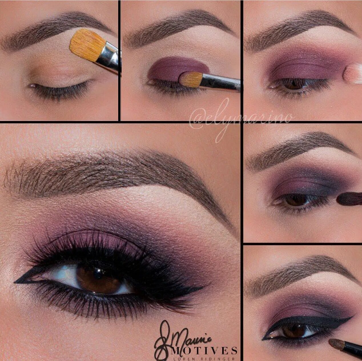 Макияж глаз в домашних условиях Belleza Purple eye makeup, Eye makeup tutorial, Eye makeup