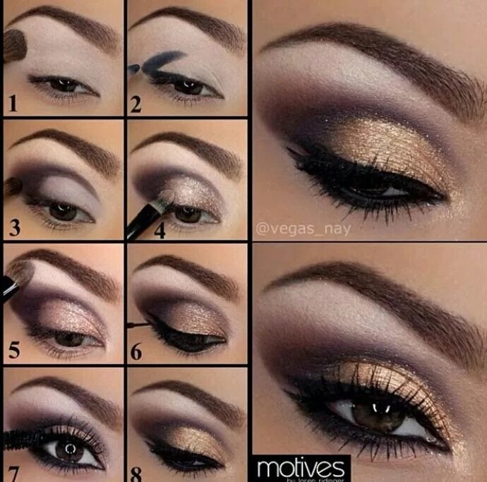 Макияж глаз в домашних условиях Sombra linda pra usar a noite... um arraso!!! Passo a passo do dia... make beaut