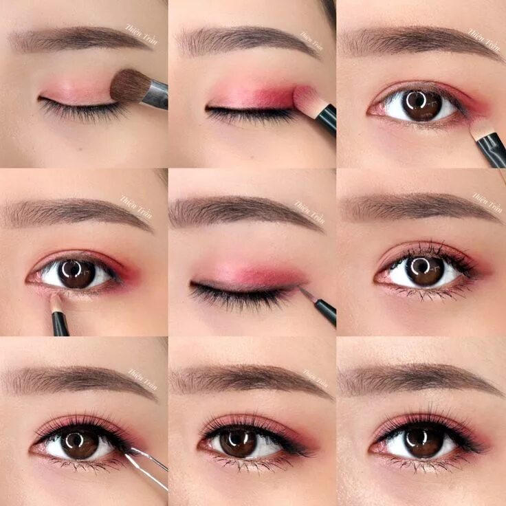 Макияж глаз в школу Ghim của ellessirg sv trên Beauty inspiration Trang điểm, Kiểu hàn quốc