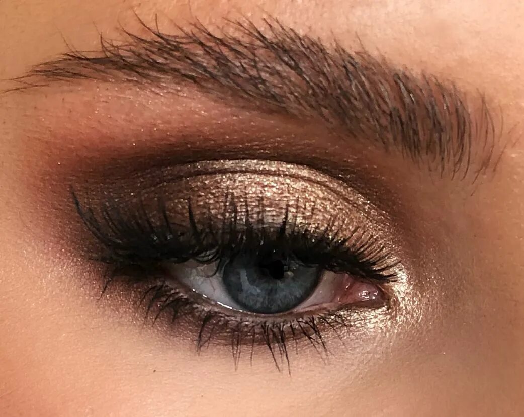 Макияж глаз век GOLD BROWN SMOKEY - probably the most popular Eye makeup combo Products used - @