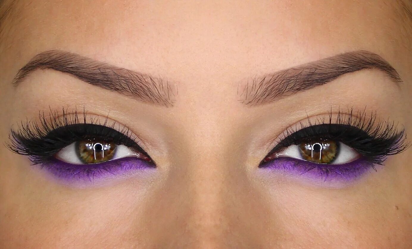 Макияж глаз век Eyeliner & Pop Of Colour Shonagh Scott ShowMe MakeUp Purple eye makeup, Purple e