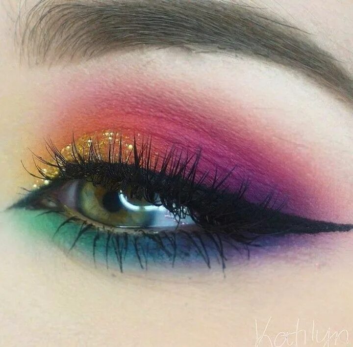 Макияж глаз яркими цветами Amazon.fr : Eyeliner - 3 Étoiles & Plus : Beauté Premium Colorful eye makeup, Ra