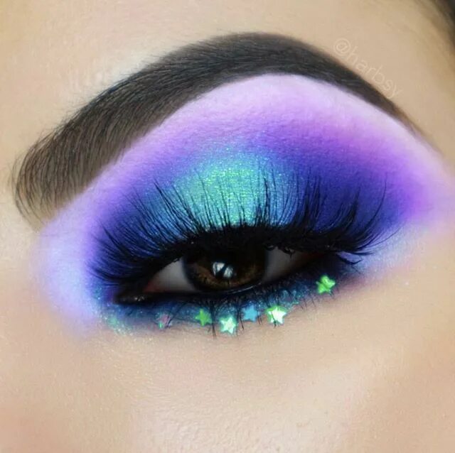 Макияж глаз яркими тенями Shop this Instagram from @sugarpill Iridescent eyeshadow, Eye makeup pictures, C