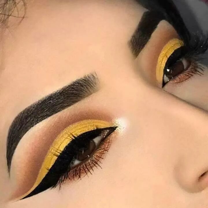 Макияж глаз желтые тени Pin on como maquillarse tips Matte eye makeup, Yellow eye makeup, Eyeshadow make
