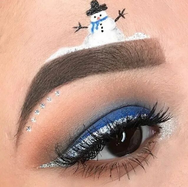 Макияж глаз зима Maquillage des yeux façon renne de Noël - 10 idées spectaculaires pour maquiller