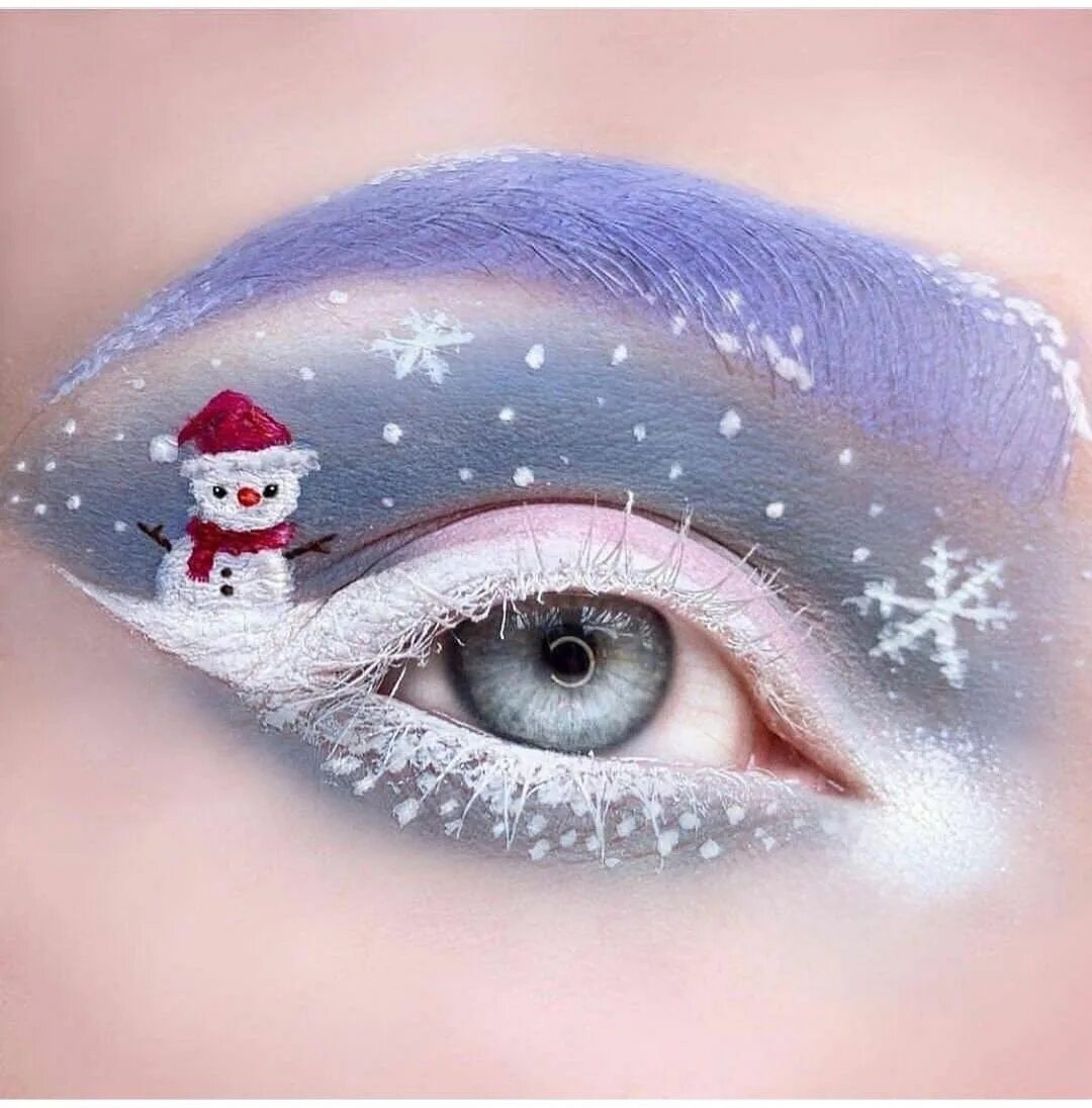 Макияж глаз зима Winter makeup Christmas eye makeup, Winter eye makeup, Christmas makeup