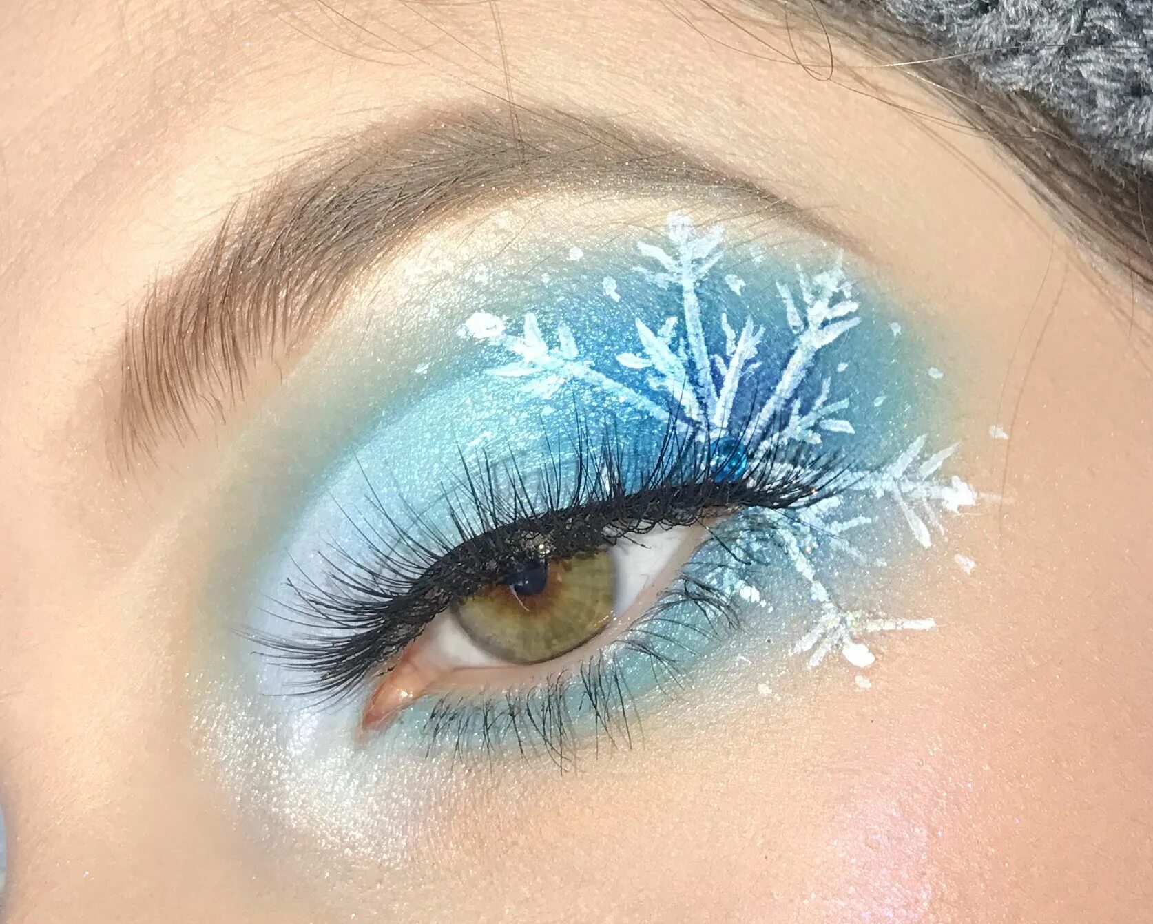 Макияж глаз зима Winter Wonderland Makeup