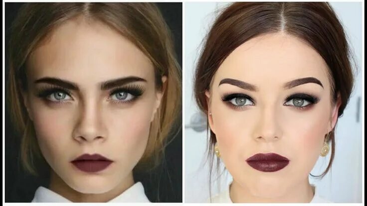 Макияж глубоких маленьких глаз Makeup Tutorial With Red Lips in 2024 Smokey eye makeup tutorial, Dark lip makeu