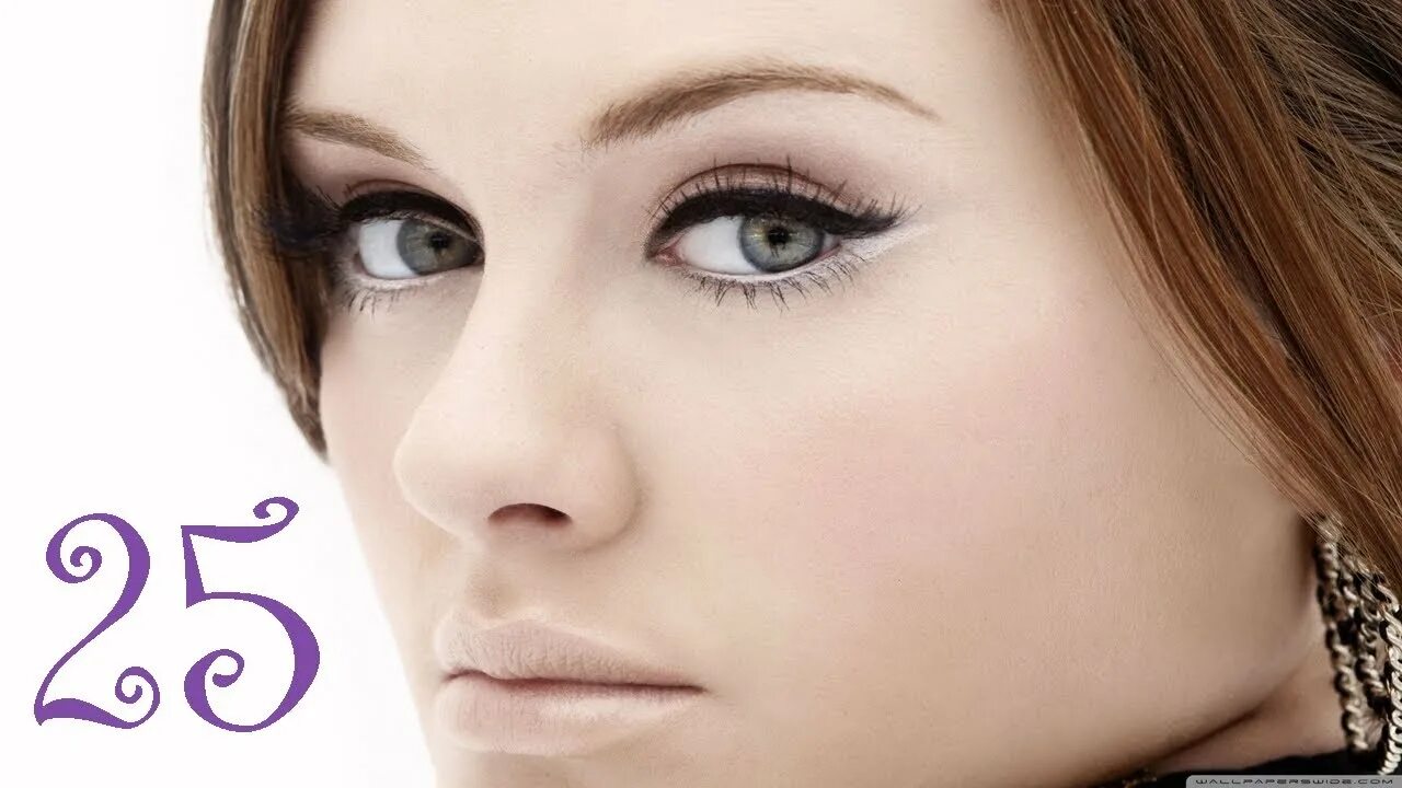 Макияж глубоких маленьких глаз Adele confirma "25" - YouTube