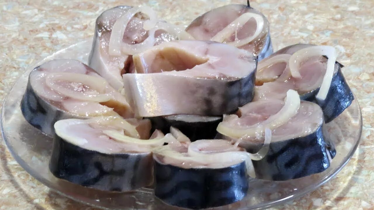 Маринованная скумбрия в домашних условиях фото Скумбрия быстрого посола - Экспресс метод - YouTube