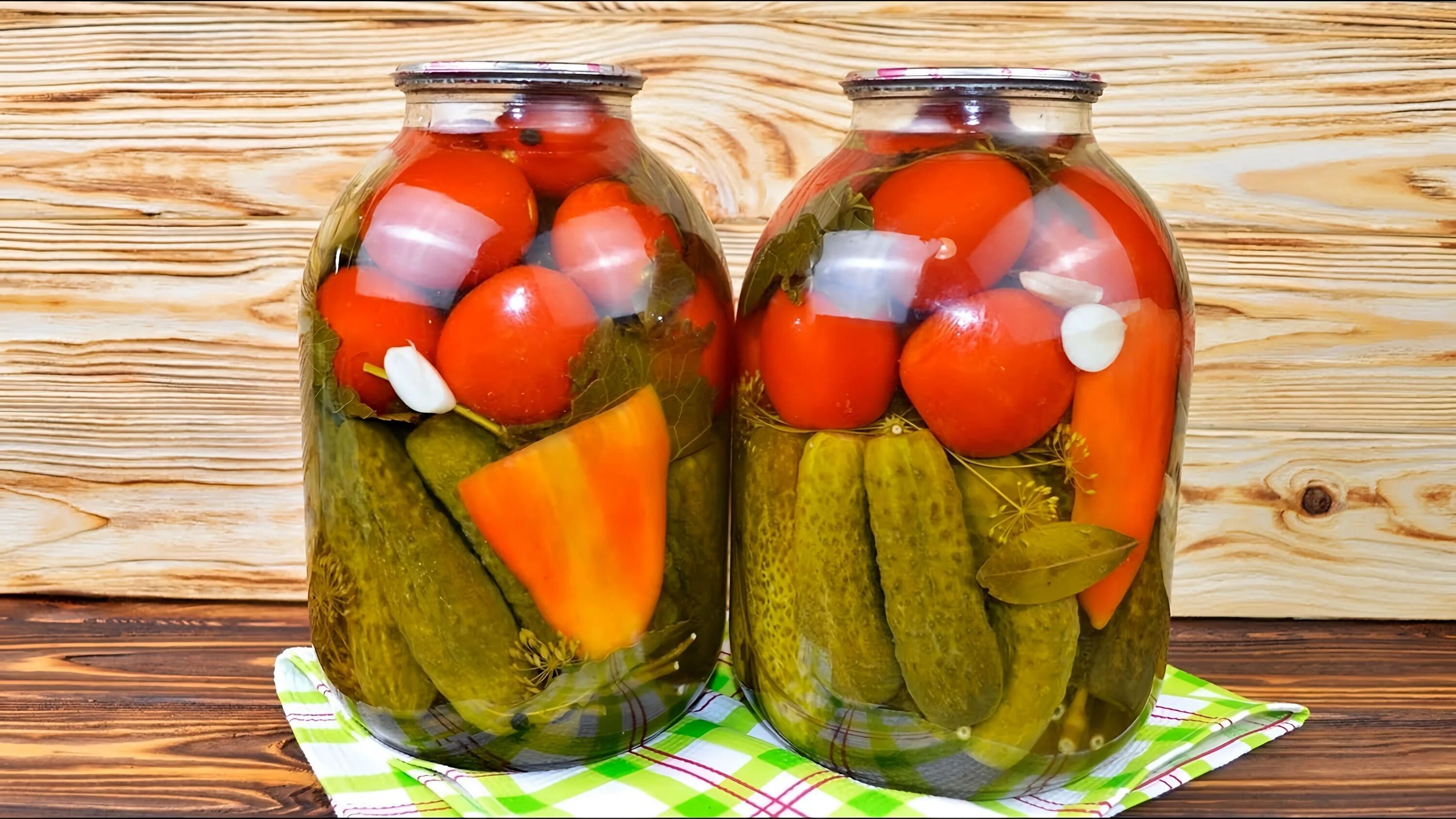 Маринованные овощи рецепт с фото Рецепт ассорти: ОГУРЦЫ с ПОМИДОРАМИ на зиму - ну очень вкусно! * Онлайн видео на