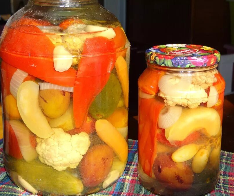 Маринованные овощи рецепт с фото Овощное ассорти - консервированные овощи на зиму