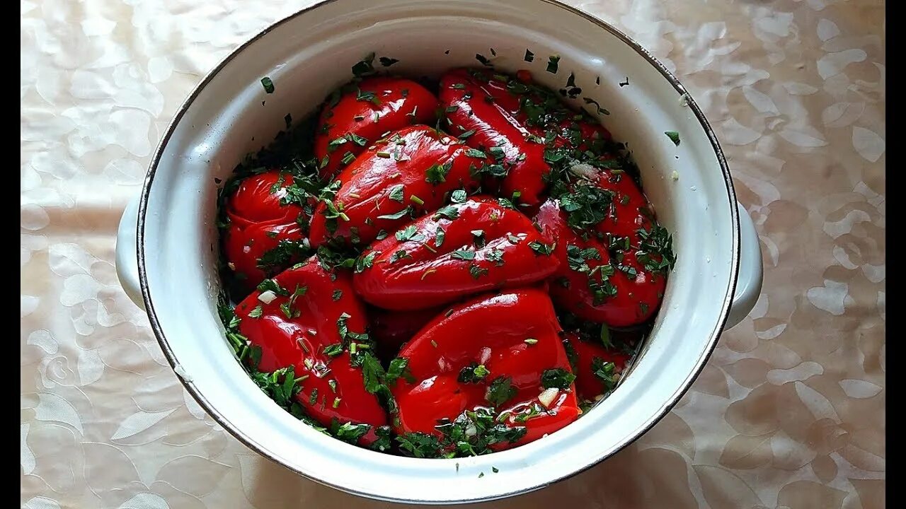 Маринованный болгарский перец рецепты фото Маринованный перец быстрого приготовления обалденный рецепт - YouTube