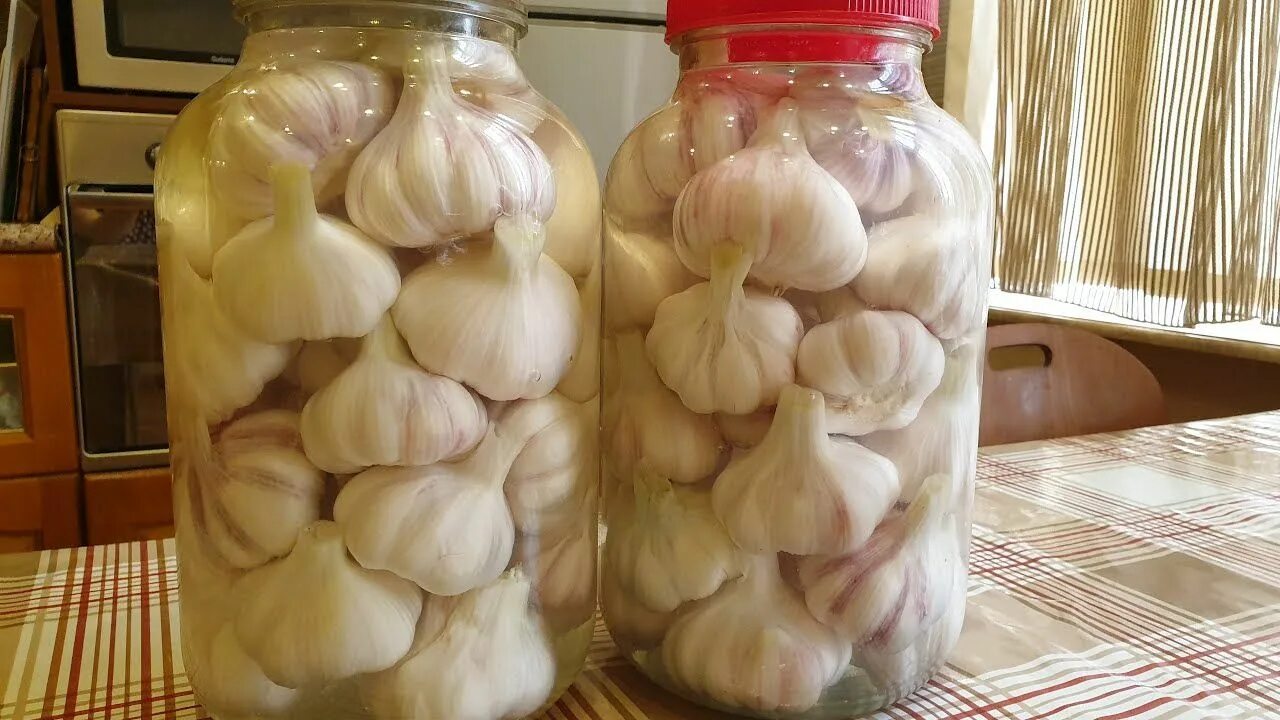 Маринованный чеснок головками рецепт с фото Как правильно засолить чеснок в домашних условиях Заготовки на зиму Sarımsagın d