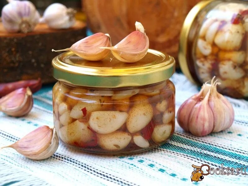Маринованный чеснок на зиму с фото Как мариновать чеснок фото - Coffeebull.ru