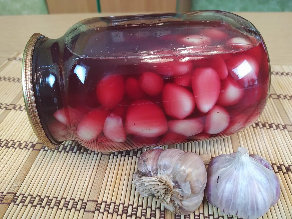Маринованный чеснок на зиму с фото Маринованный чеснок зубчиками со свёклой Твой Поваренок Дзен