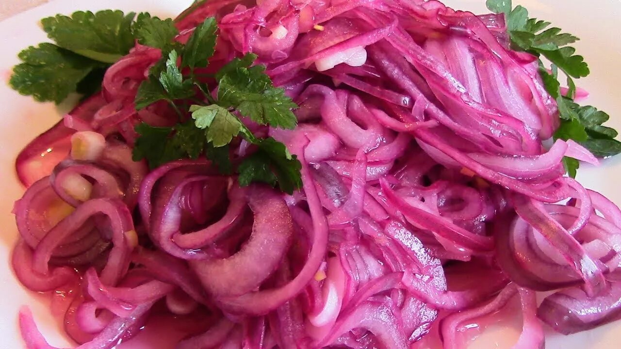Маринованный красный лук фото Маринованный лук без уксуса. Прсто и ооочень вкусно! - YouTube