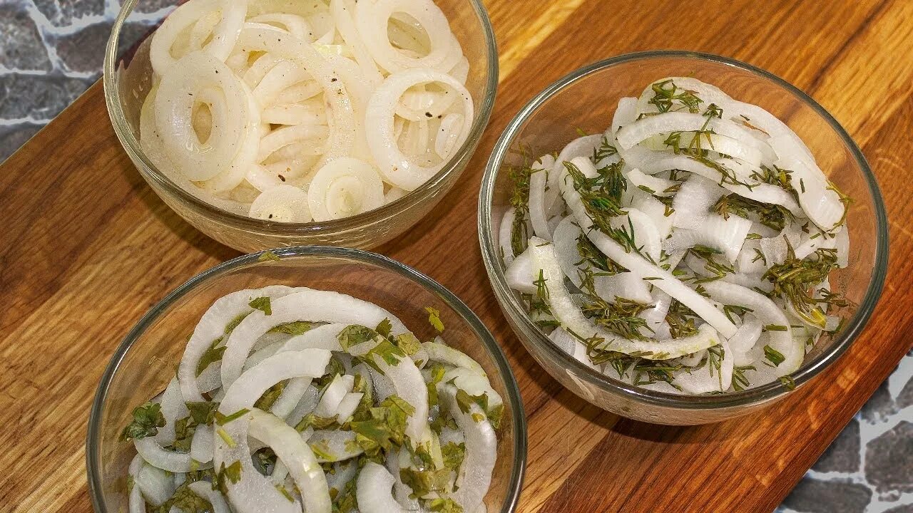 Маринованный лук по кавказски рецепт с фото Как замариновать лук для шашлыка: 3 способа - YouTube