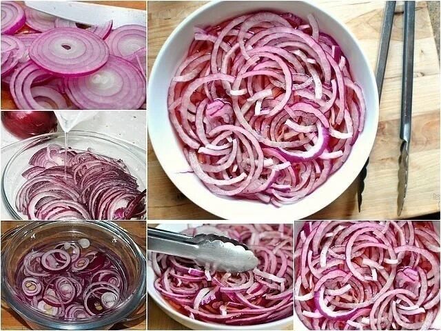 Маринованный лук рецепт с фото пошагово Рецепт-Маринованный вкусный лук